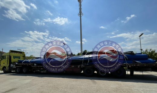 華海完成客戶訂購(gòu)的橡膠水壩