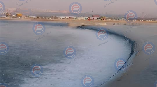 吉林省白山市渾江弧形橡膠壩